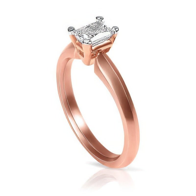 0.35-1.50 CT Radiant Cut Natural Diamonds - Solitaire Rings