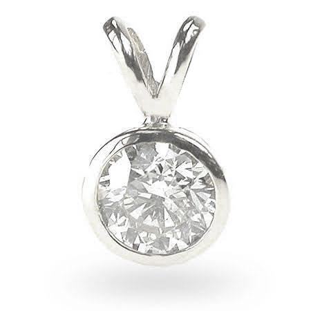 0.35 - 1.50 CT Round Cut Natural Diamonds - Solitaire Pendant - Primestyle.com