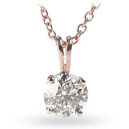 0.35 - 1.50 CT Round Cut Natural Diamonds - Solitaire Pendant - Primestyle.com