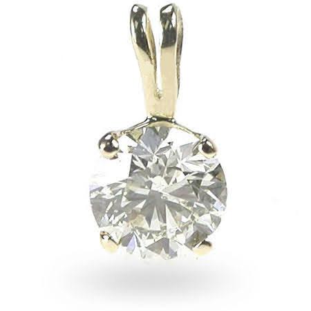 0.35-1.50 CT Round Cut Natural Diamonds - Solitaire Pendant
