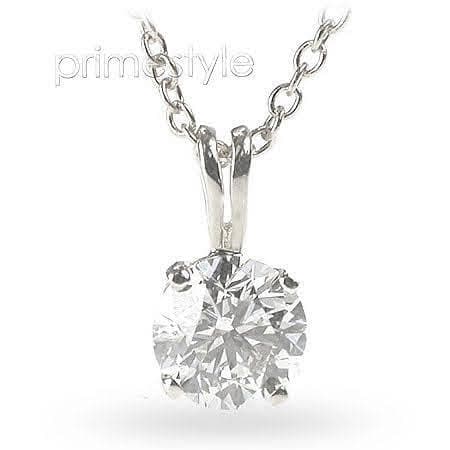 0.35 - 1.50 CT Round Cut Natural Diamonds - Solitaire Pendant - Primestyle.com