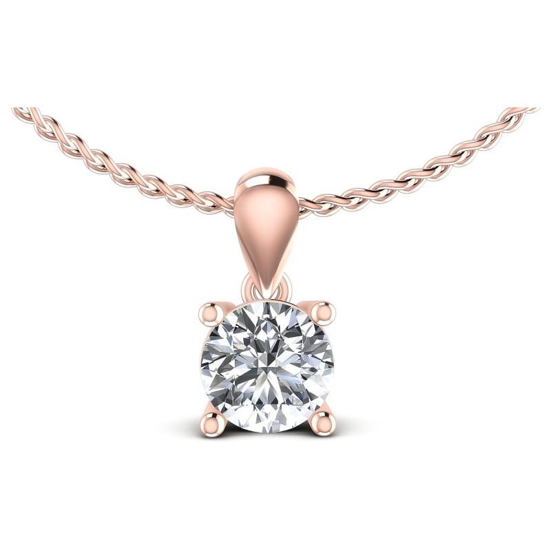 0.35-1.50 CT Round Cut Diamonds - Solitaire Pendant - Primestyle.com