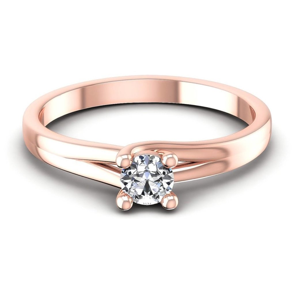 0.35-1.50 CT Round Cut Natural Diamonds - Solitaire Rings