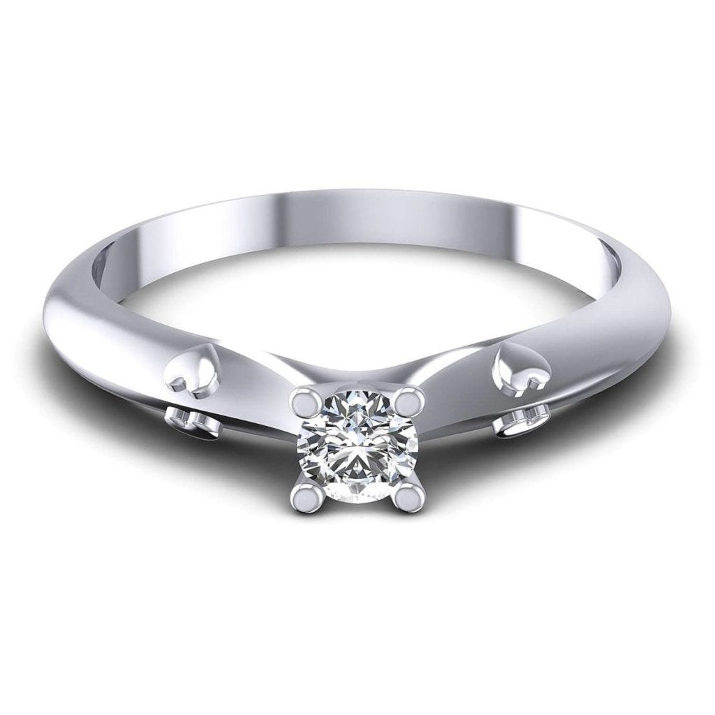 0.35-1.50 CT Round Cut Natural Diamonds - Solitaire Rings