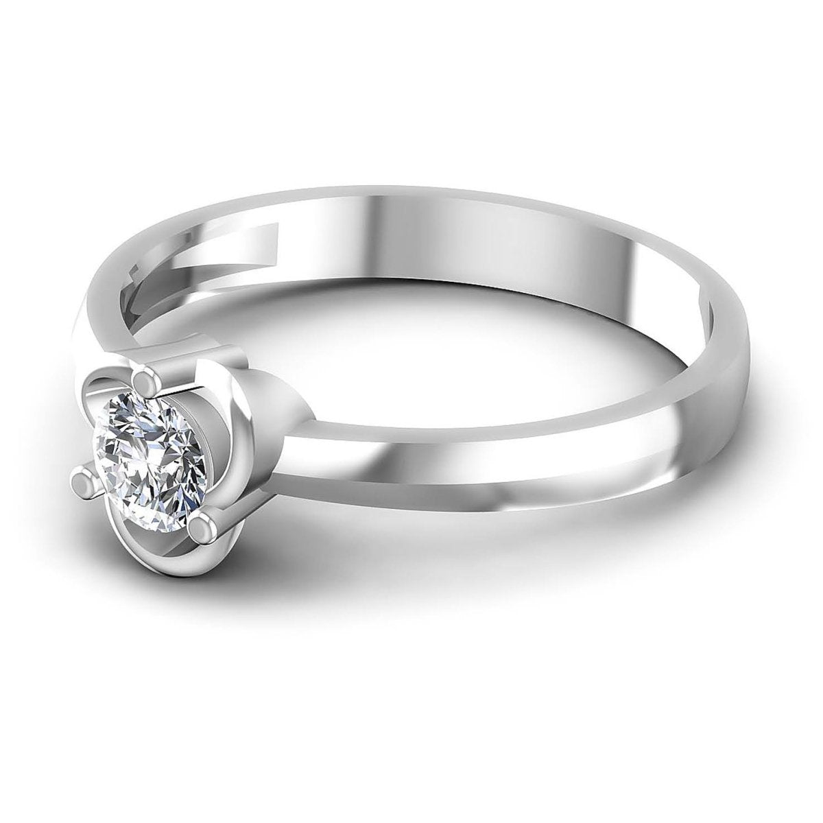 0.35-1.50 CT Round Cut Natural Diamonds - Solitaire Rings