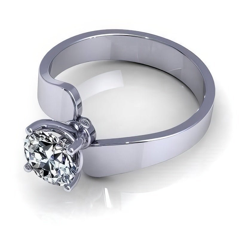 0.35-1.50 CT Round Cut Natural Diamonds - Solitaire Rings