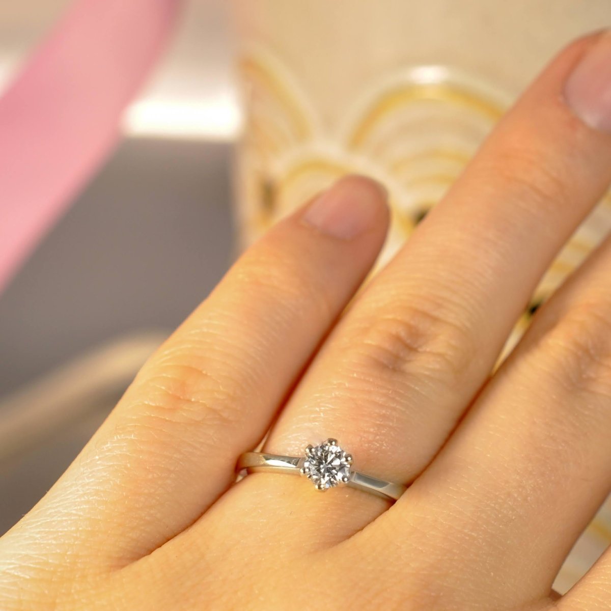 0.35-1.50 CT Round Cut Natural Diamonds - Solitaire Rings