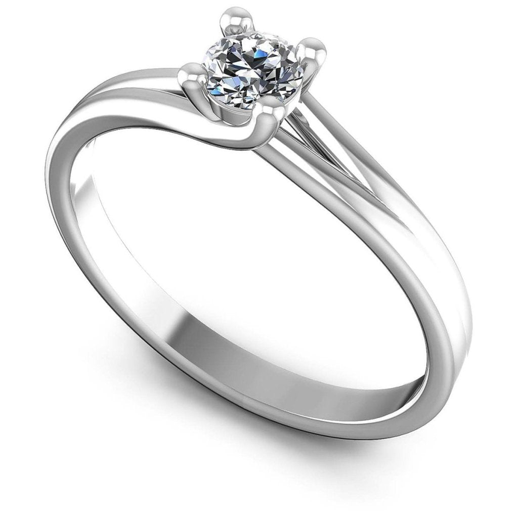 0.35-1.50 CT Round Cut Natural Diamonds - Solitaire Rings