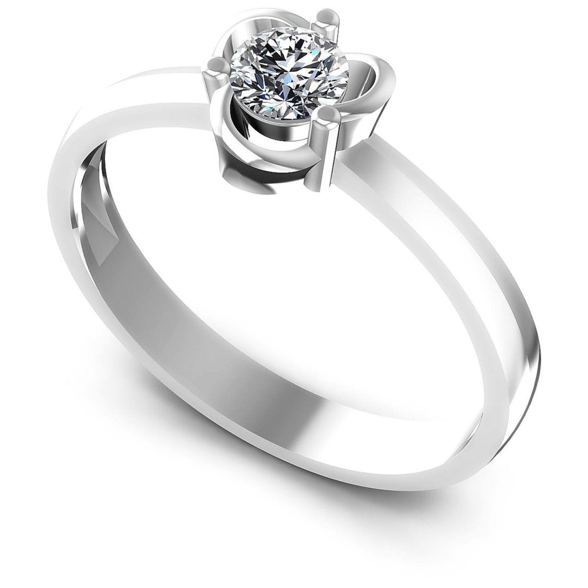 0.35-1.50 CT Round Cut Natural Diamonds - Solitaire Rings