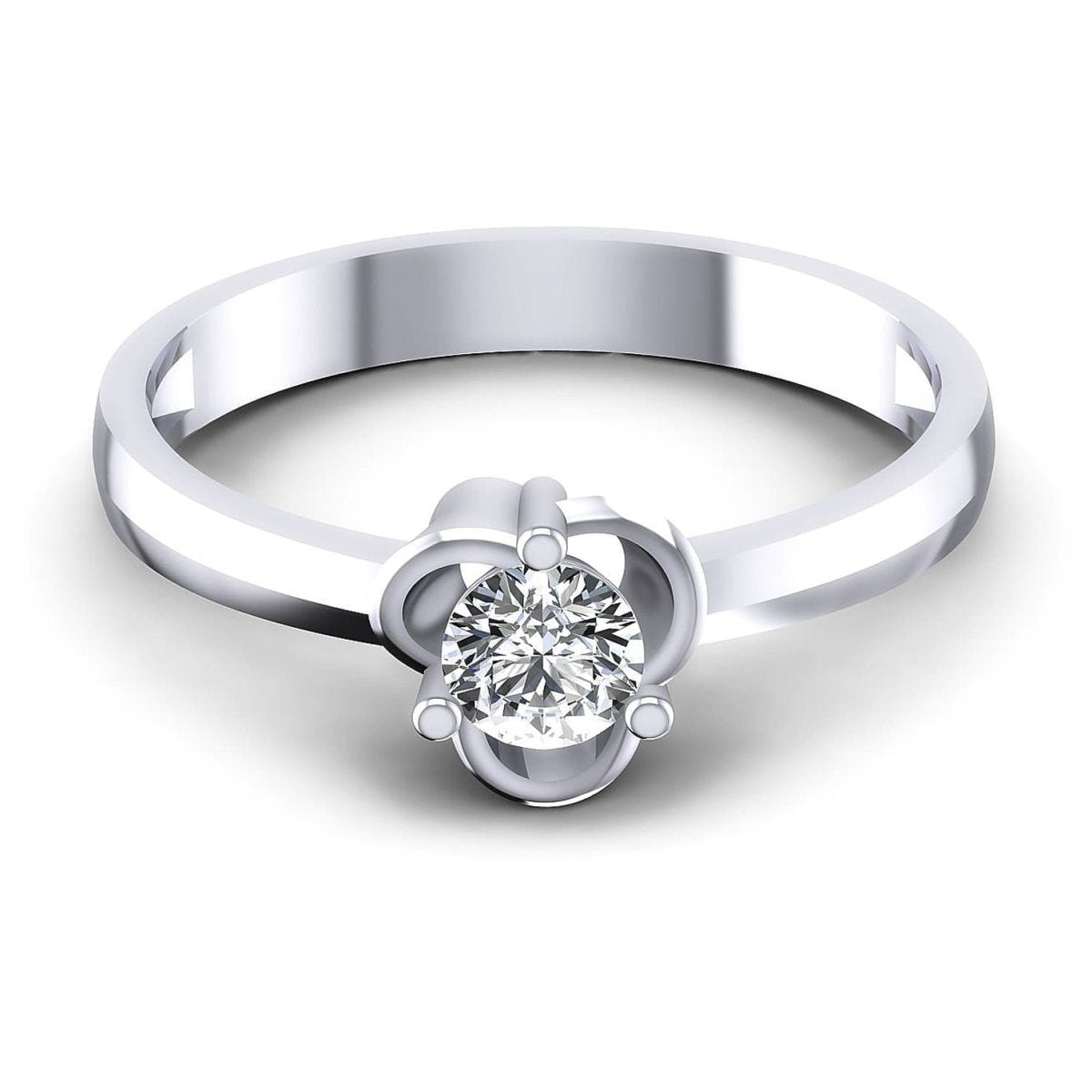 0.35-1.50 CT Round Cut Natural Diamonds - Solitaire Rings