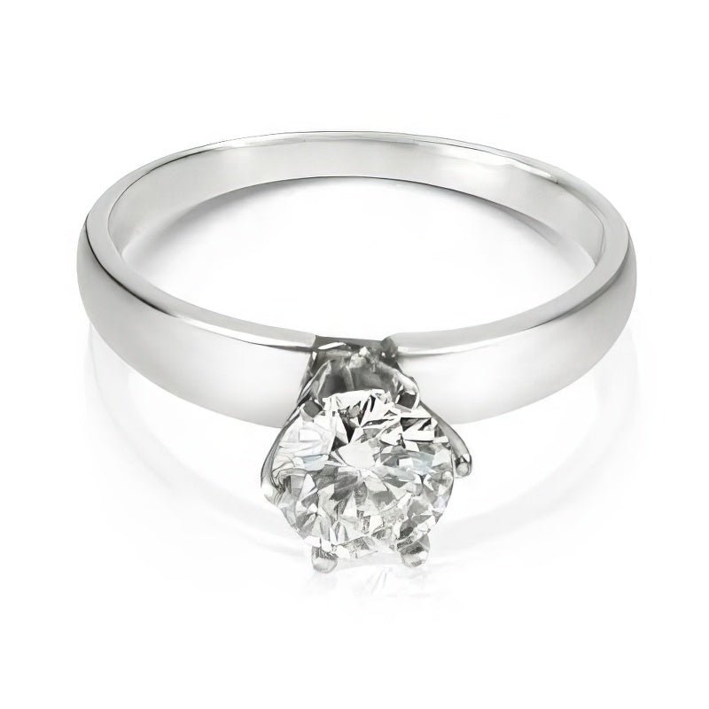 0.35-1.50 CT Round Cut Natural Diamonds - Solitaire Rings