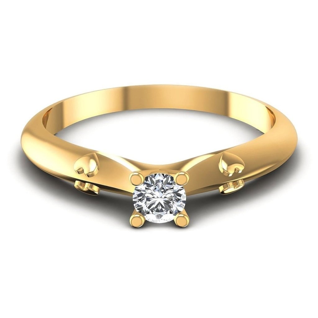 0.35-1.50 CT Round Cut Natural Diamonds - Solitaire Rings