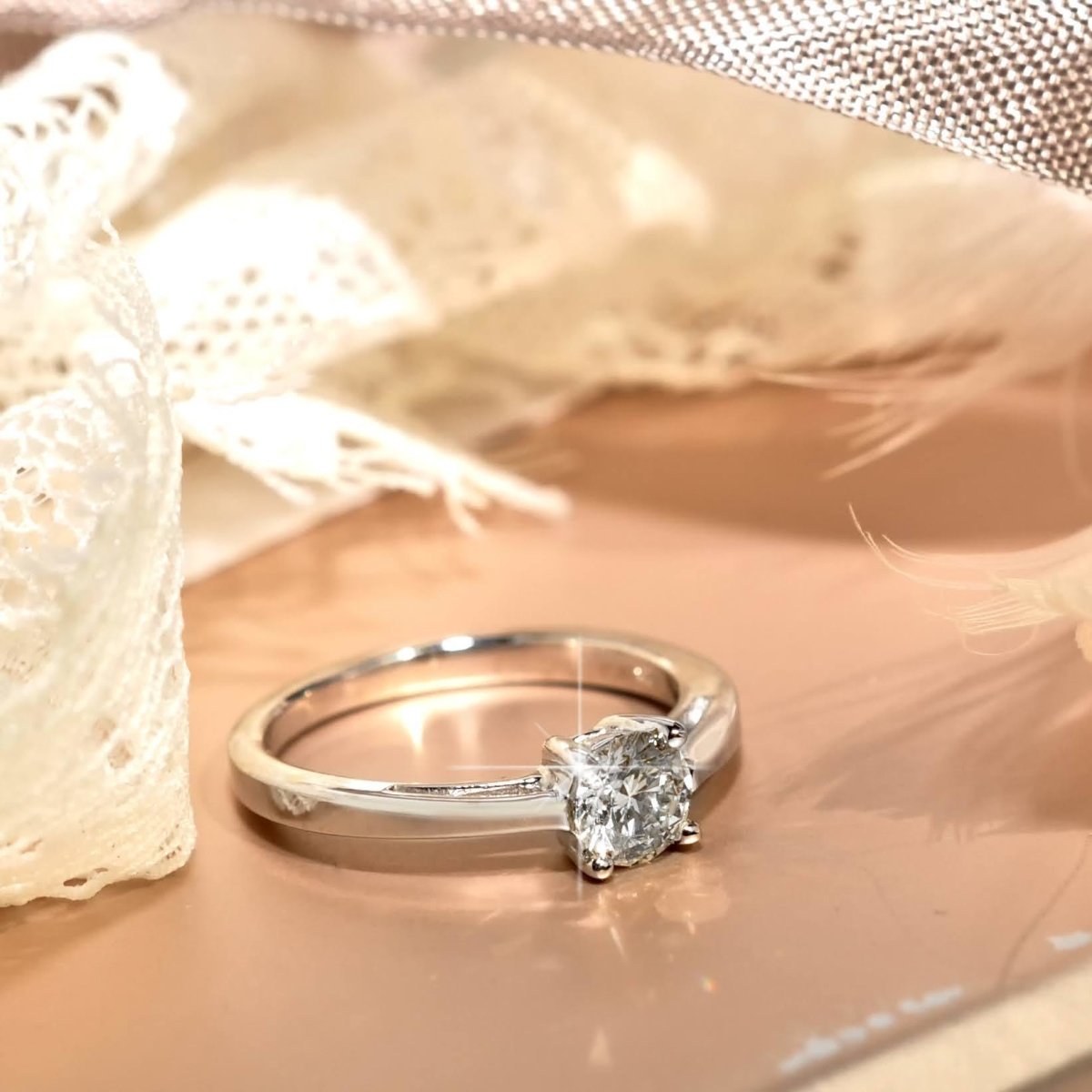 0.35-1.50 CT Round Cut Natural Diamonds - Solitaire Rings