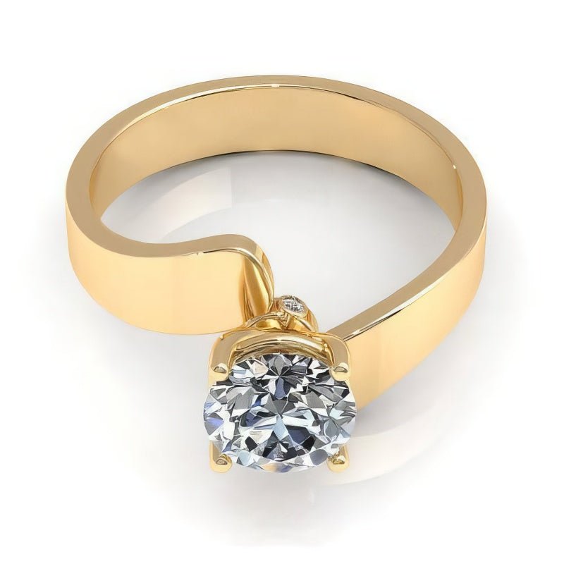 0.35-1.50 CT Round Cut Natural Diamonds - Solitaire Rings