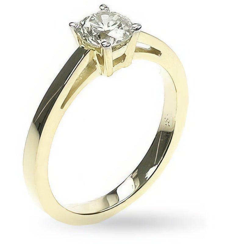 0.35-1.50 CT Round Cut Natural Diamonds - Solitaire Rings