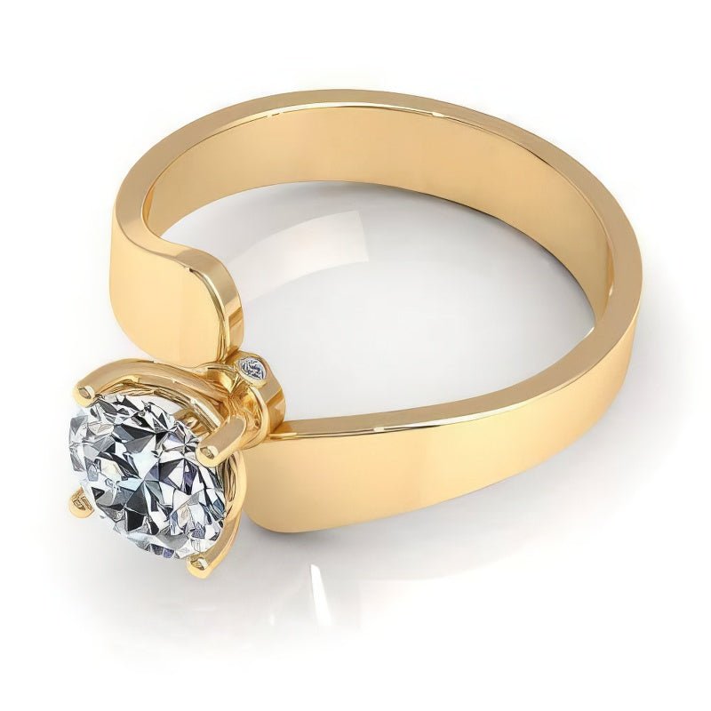 0.35-1.50 CT Round Cut Natural Diamonds - Solitaire Rings