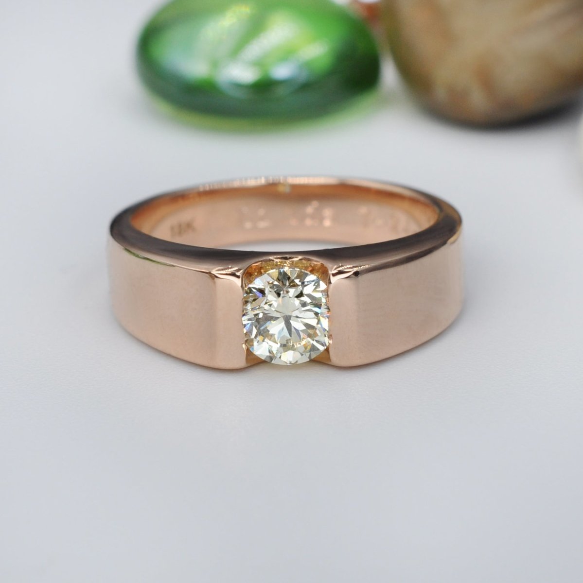 0.35-1.50 CT Round Cut Natural Diamonds - Solitaire Rings