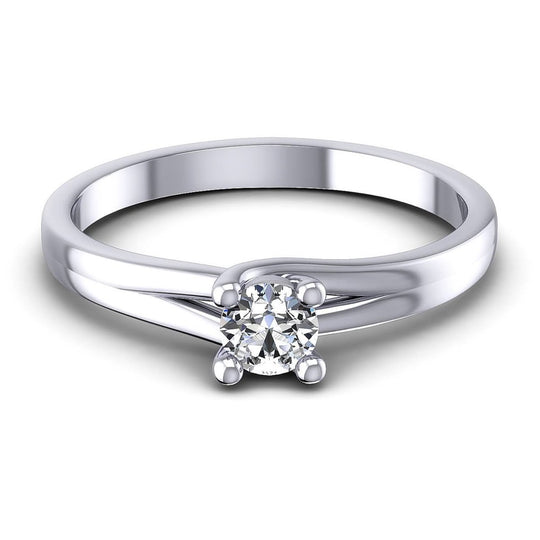 0.35-1.50 CT Round Cut Diamonds - Solitaire Ring