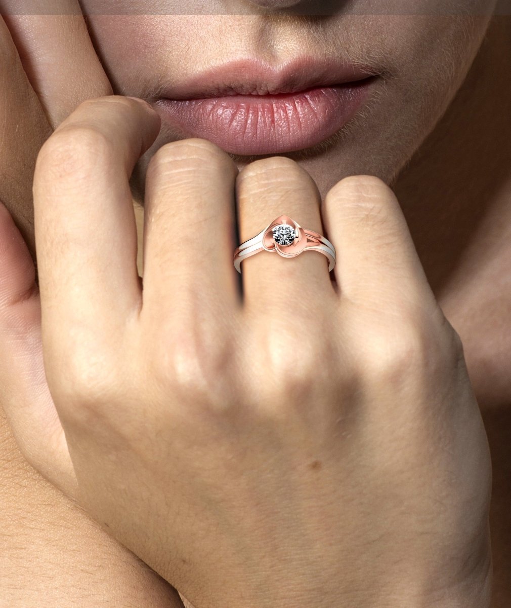 0.35-1.50 CT Round Cut Natural Diamonds - Solitaire Rings