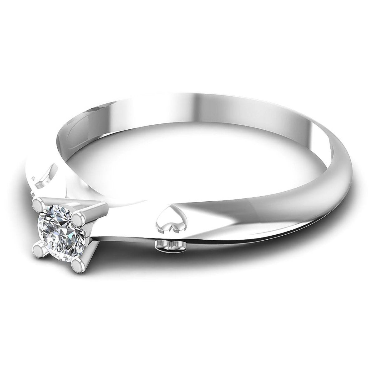 0.35-1.50 CT Round Cut Natural Diamonds - Solitaire Rings