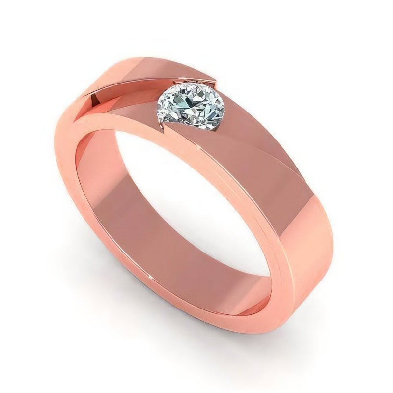 0.35-1.50 CT Round Cut Natural Diamonds - Solitaire Rings
