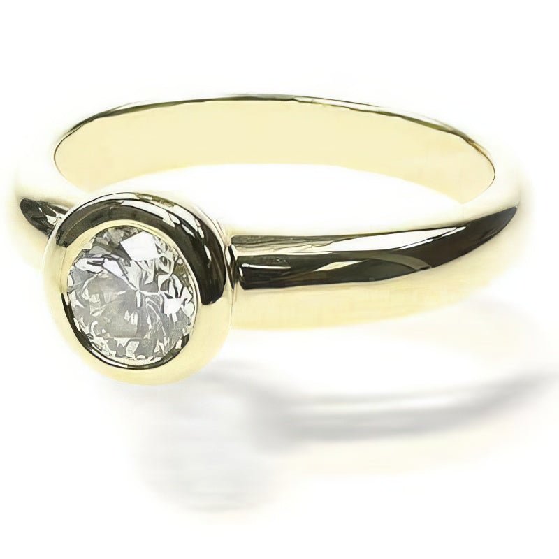 0.35-1.50 CT Round Cut Natural Diamonds - Solitaire Rings
