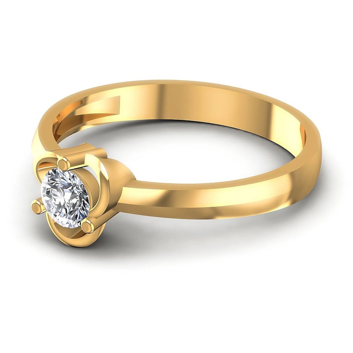 0.35-1.50 CT Round Cut Natural Diamonds - Solitaire Rings