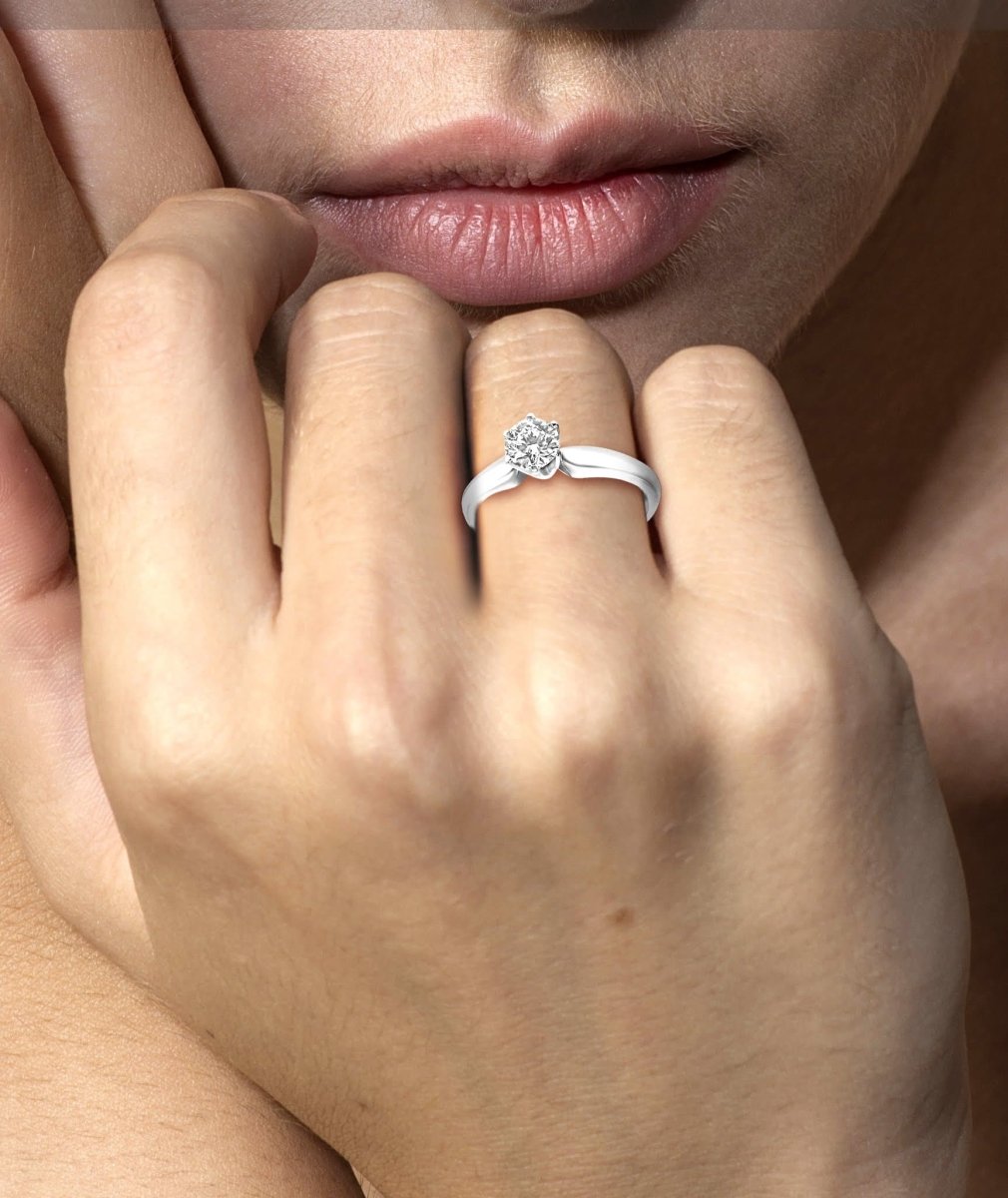 0.35-1.50 CT Round Cut Diamonds - Solitaire Ring - Primestyle.com