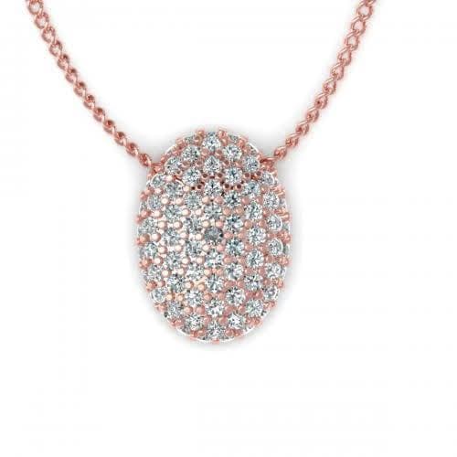 0.35 CT Round Cut Diamonds - Diamond Pendant - Primestyle.com