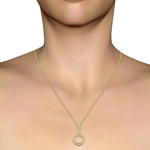 0.35 CT Round Cut Natural Diamonds - Diamond Pendants - Primestyle.com
