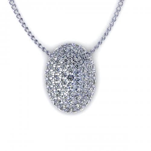 0.35 CT Round Cut Diamonds - Diamond Pendant