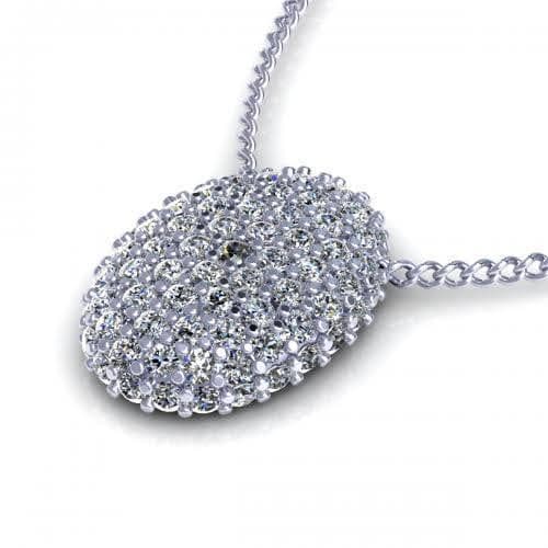 0.35 CT Round Cut Diamonds - Diamond Pendant - Primestyle.com