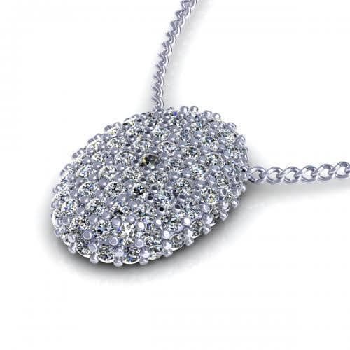 0.35 CT Round Cut Natural Diamonds - Diamond Pendants