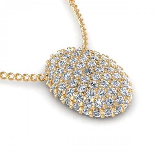 0.35 CT Round Cut Diamonds - Diamond Pendant - Primestyle.com