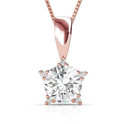 0.35 CT Round Cut Diamonds - Diamond Pendant - Primestyle.com