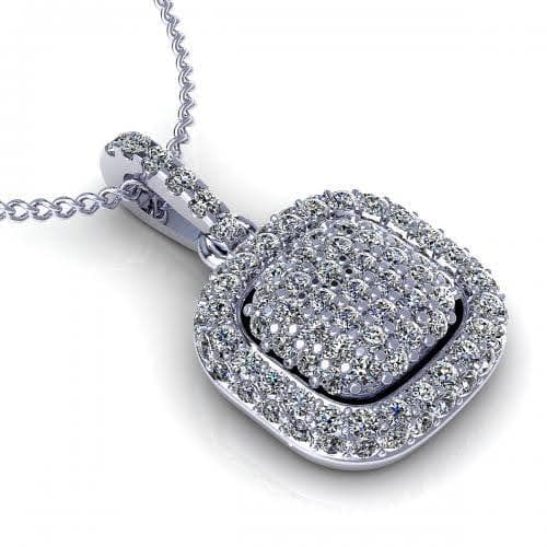 0.35 CT Round Cut Diamonds - Diamond Pendant - Primestyle.com