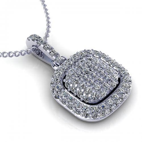 0.35 CT Round Cut Natural Diamonds - Diamond Pendants