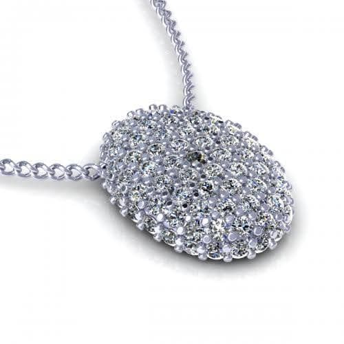 0.35 CT Round Cut Diamonds - Diamond Pendant - Primestyle.com