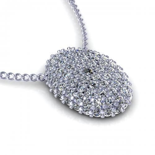 0.35 CT Round Cut Natural Diamonds - Diamond Pendants