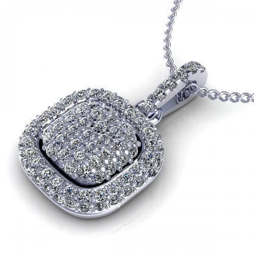 0.35 CT Round Cut Diamonds - Diamond Pendant - Primestyle.com