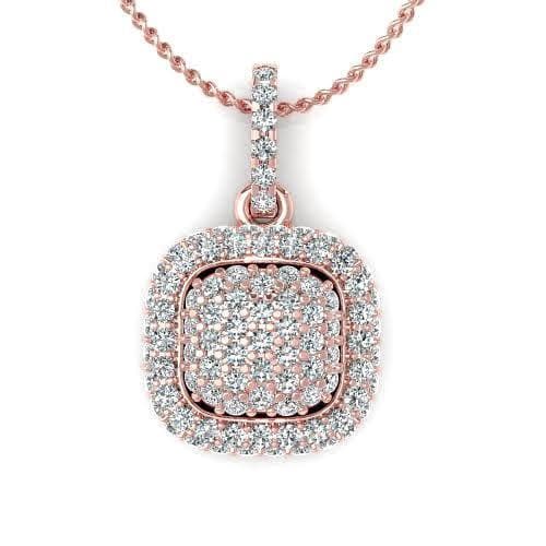 0.35 CT Round Cut Diamonds - Diamond Pendant - Primestyle.com