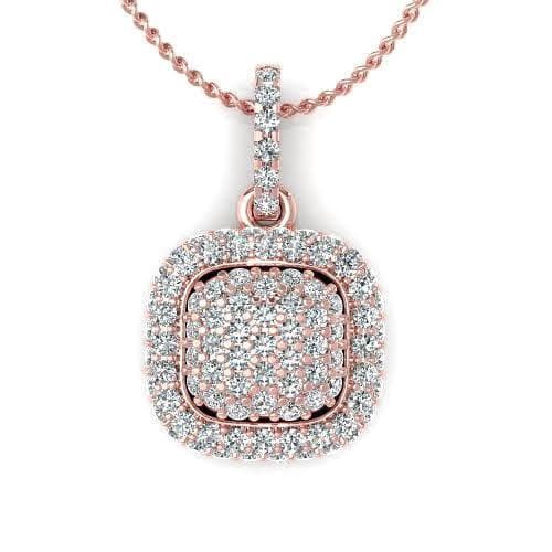 0.35 CT Round Cut Natural Diamonds - Diamond Pendants