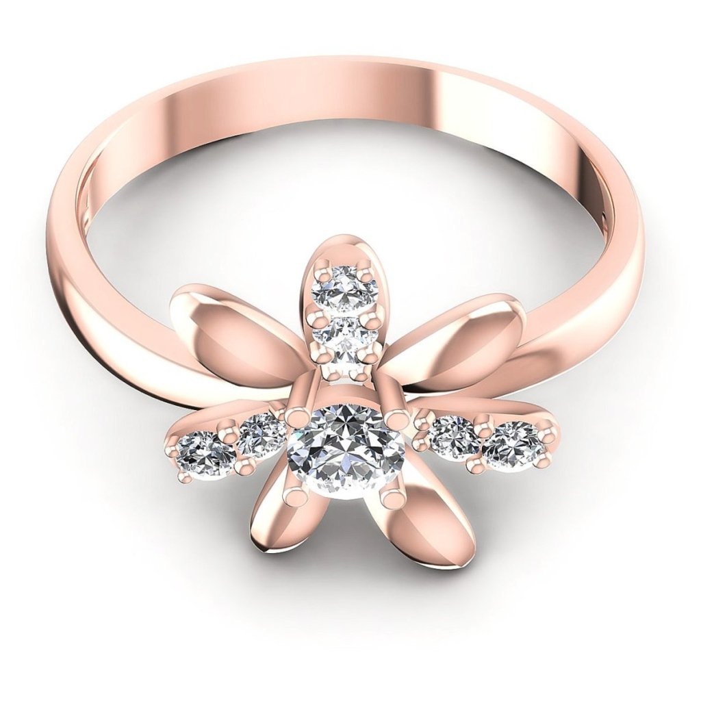 0.35 CT Round Cut Natural Diamonds - Fashion Rings - Primestyle.com