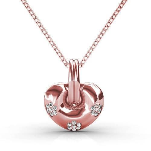 0.35 CT Round Cut Diamonds - Heart Pendant - Primestyle.com