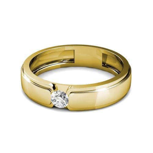 0.35 CT Round Cut Diamonds - Mens Ring - Primestyle.com