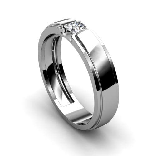 0.35 CT Round Cut Diamonds - Mens Ring - Primestyle.com