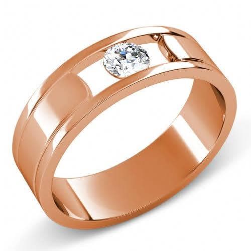 0.35 CT Round Cut Diamonds - Mens Wedding Band - Primestyle.com