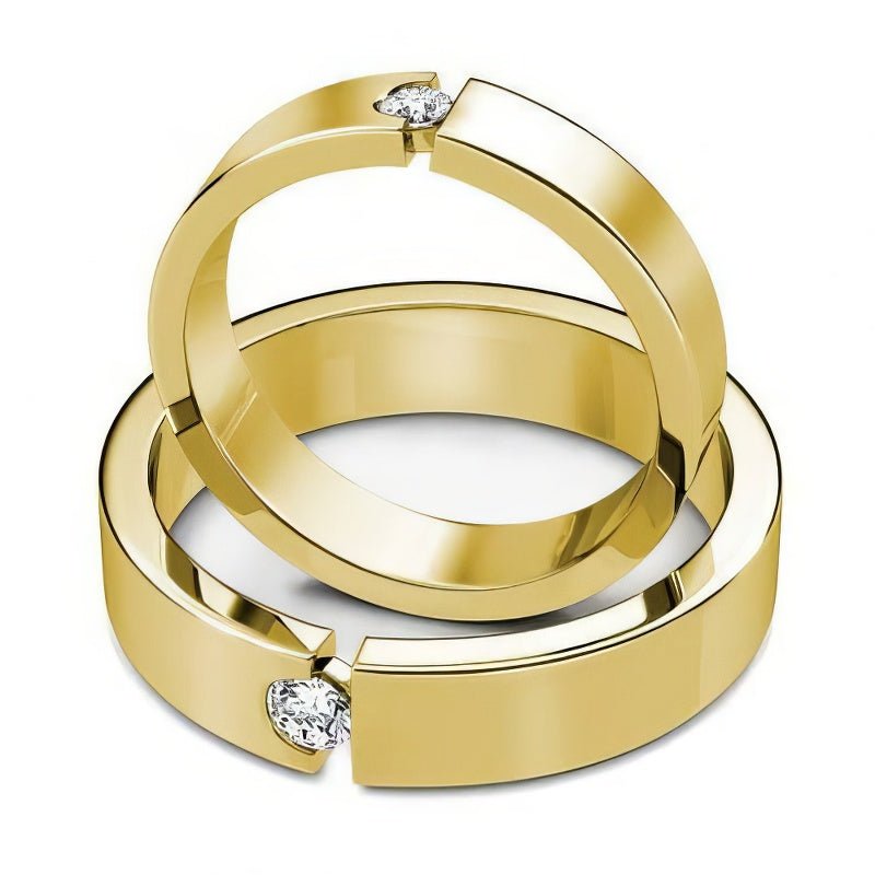 0.35 CT Round Cut Natural Diamonds - Wedding Sets