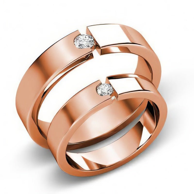 0.35 CT Round Cut Natural Diamonds - Wedding Sets