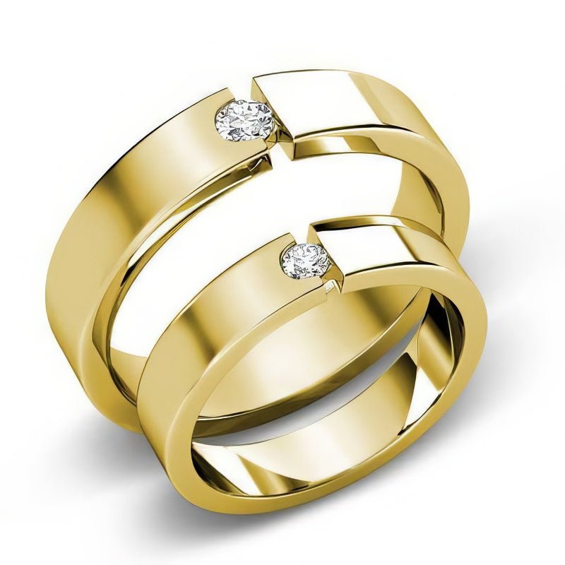 0.35 CT Round Cut Natural Diamonds - Wedding Sets